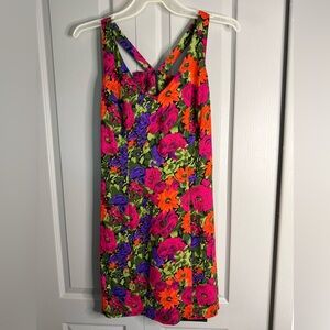 Vibtage, 80’s Floral Slip Dress